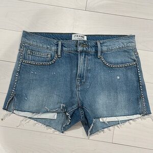 NWOT - Frame Denim Studded Shorts - sz 26